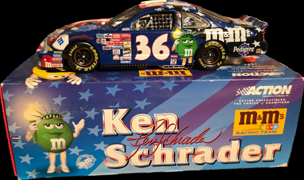 Ken Schrader #36 M&M's 4th of July 2001 Grand Prix Action 1:24 1 of 7,788 Nascar